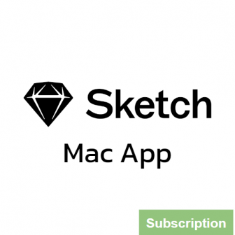 Sketch Mac App - Subscription License (โปรแกรมออกแบบ UI UX สำหรับแอปพลิเคชัน และเว็บ รุ่นมาตรฐาน) : New License per Editor (1-Year Subscription License)