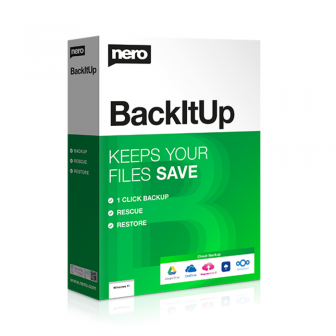 Nero BackItUp 2024 (โปรแกรมสำรองข้อมูล กู้คืนไฟล์ข้อมูล ความปลอดภัยสูง) : License per PC (Perpetual License) (Download Version)