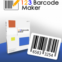 123 Barcode Maker (โปรแกรมสร้างและพิมพ์บาร์โค้ด) : 1 Licenses