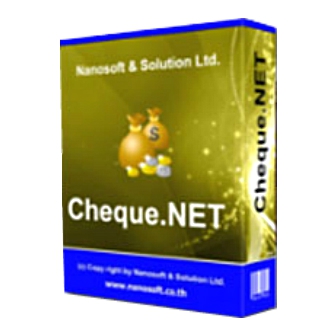 Nanosoft Cheque.NET (โปรแกรมพิมพ์เช็ค ออกแบบเช็ค ไม่จำกัดจำนวนธนาคาร) : Standard (USB)