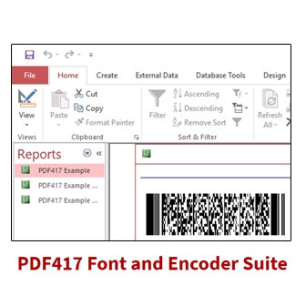 IDAutomation PDF417 Font and Encoder Suite (ปลั๊กอิน สร้างบาร์โค้ด 2 มิติ แบบ PDF417 โดยใช้ฟอนต์ และตัวเข้ารหัส) : Single User License (Perpetual License) for Windows