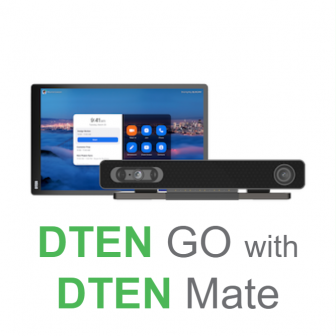 DTEN GO with DTEN Mate (ชุดอุปกรณ์ประชุมออนไลน์ จับคู่แท็บเล็ต 10.1 นิ้ว สำหรับเขียนไอเดีย จดโน้ตการประชุม กับชุดแว็บแคมและไมค์) : 4 Cameras, 12 Microphones with 10