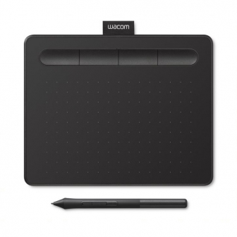 Wacom Intuos Small CTL-4100 (เมาส์ปากกาไซส์เล็ก พกพาสะดวก ประหยัดเนื้อที่ ใช้งานกับ PC, Mac, Android) : Black
