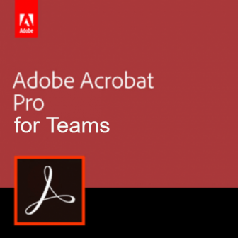 Adobe Acrobat Pro for Teams (โปรแกรมจัดการเอกสาร และแปลงไฟล์ PDF รุ่นโปร มีระบบจัดการลายเซ็นอิเล็กทรอนิกส์) : New License per User (1-Year Subscription License)