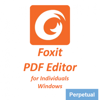 Foxit PDF Editor for Individuals 13 (Windows) - Perpetual License (โปรแกรมสร้าง และจัดการเอกสาร PDF รุ่นมาตรฐาน สำหรับผู้ใช้งานคนเดียว ระบบปฏิบัติการ Windows ลิขสิทธิ์ซื้อขาด) : License per User (Perpetual License)