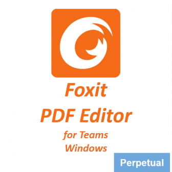 Foxit PDF Editor for Teams 13 (Windows) - Perpetual License (โปรแกรมสร้าง และจัดการเอกสาร PDF รุ่นมาตรฐาน สำหรับทีมงาน ระบบปฏิบัติการ Windows ลิขสิทธิ์ซื้อขาด) : License per User (Perpetual License)
