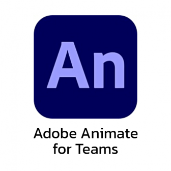 Adobe Animate for Teams (โปรแกรมสร้างการ์ตูนอนิเมชัน สำหรับเกม เว็บไซต์ แบนเนอร์โฆษณา) : License per User (1-Year Subscription License)