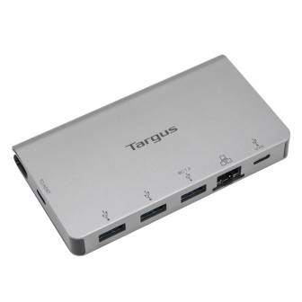 Targus USB-C Multi-Port Hub Adapter 100W Power (อุปกรณ์เพิ่มช่อง USB 4 ช่อง และพอร์ตเชื่อมต่อเครือข่าย Gigabit) : Targus USB-C Multi-Port Hub Adapter 100W Power