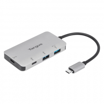 Targus USB-C Multi-Port HUB with 100W Power Delivery (อุปกรณ์เพิ่มช่อง USB 4 ช่อง รองรับชาร์จเร็ว 100 วัตต์) : Targus USB-C Multi-Port HUB with 100W Power Delivery