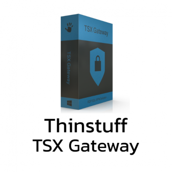 Thinstuff TSX Gateway (โปรแกรมจัดตั้งเกทเวย์ เพื่อการเข้าใช้เทอร์มินัลเซิร์ฟเวอร์ผ่านอินเทอร์เน็ตอย่างปลอดภัย) : Unlimited Connections for 1 Server (Perpetual License)