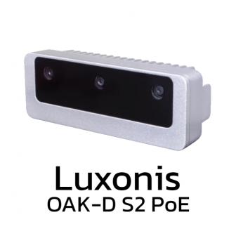 Luxonis OAK-D S2 PoE (กล้อง AI Vision ระดับสูง เชื่อมต่อผ่านพอร์ต M12 PoE หรือ M8 USB)