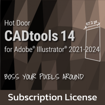 CADtools 14 - Subscription License (โปรแกรมปลั๊กอินสำหรับงานเขียนแบบวิศวกรรมด้วย โปรแกรม Adobe Illustrator ลิขสิทธิ์รายปี) : License per User (1-Year Subscription License)